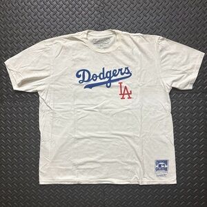 Dodgers Mitchell & Ness White T-Shirt